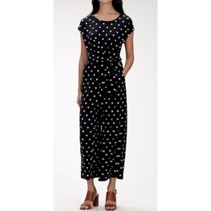 Banana Republic Print Tie-Front Cropped Jumpsuit